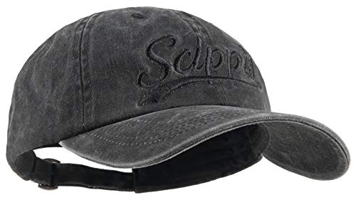 Scippis Herren & Damen Basecap Baseball Schildmütze Snapback Kappe Mütze Cap Schriftzug« Schwarz von Scippis