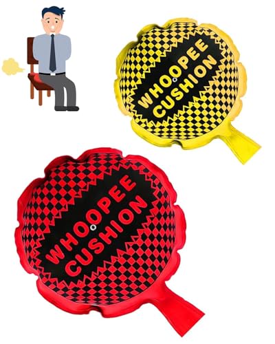 SCJJZ 2 Stück Cushion Pupskissen, Furzkissen Für Kinder, Furzkissen Spielzeug, Furzkissen, Selbstaufblasender Furzstreich, Ideales Scherzgeschenk-Knebelspielzeug Für Erwachsene Kinder SCJJZ 2 Stück Cushion Pupskissen, Furzkissen Für Kinder, Furzkissen Spielzeug, Furzkissen, Selbstaufblasender Furzstreich, Ideales Scherzgeschenk-Knebelspielzeug Für Erwachsene Kinder von SCJJZ