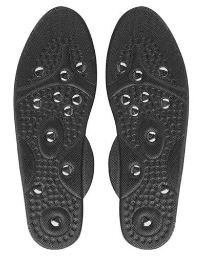 SCJJZ Magnetische Einlegesohlen, Akupressur Einlegesohlen,1 Paar Magnetische Massage Gel Einlegesohlen Herrn Damen, Reflexologie Akupressur Einlagen Plantar Fasciitis Fuß Gesundheitspflege(41-48) von SCJJZ