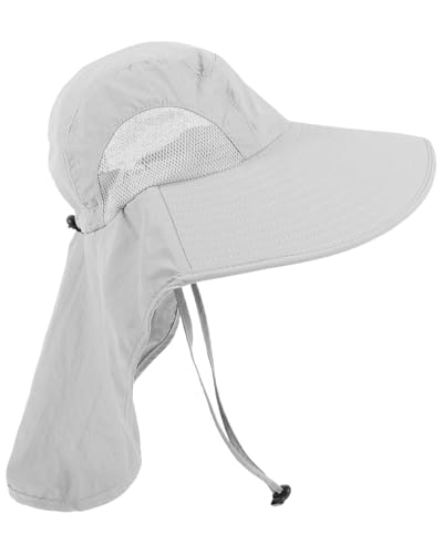 SCJJZ tropenhut,fischerhut,sonnenhüte,Sonnenhut Herren Damen UPF 50+ Outdoor UV Summer Cap mit Nackenschutz Hiking Fischerhut Strand Faltbar Safari Buschhüte Mesh Hat,unisex von SCJJZ