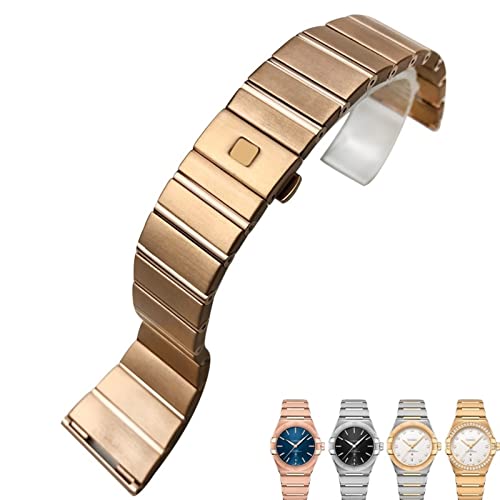 SCLHouiX Edelstahl -Uhren -Bänder Klappschnalle 15mm 17 mm 18 mm 23 mm 25mm Uhrengurt für Omega Doppeladler -Sternhalter Seamaster -Armband von SCLHouiX
