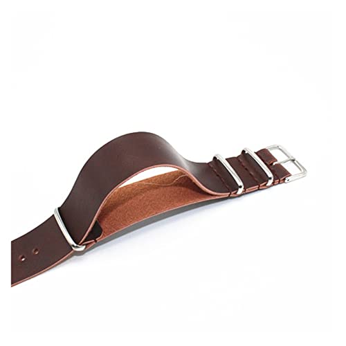 SCLHouiX Leder -Uhren -Band 18mm 20 mm 22 mm 24 mm Gurt Dunkelbraun Color Watchband Lederhalter Uhr Ersatz Writstband Uhrengurt (Farbe: Hellbraun, Größe: 18 mm) von SCLHouiX