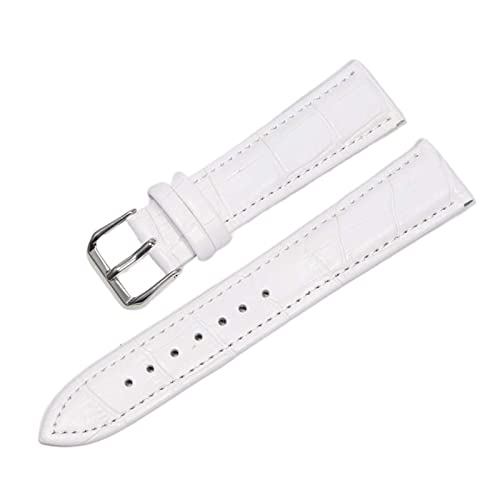 SCLHouiX Leder Uhrenbänder 18mm 20 mm 22mm Uhr Stahlstift Schnalle Bandband Armband Armband Uhren Band Uhrengurt (Farbe: Schwarz Gold, Größe: 24 mm) von SCLHouiX