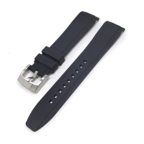 SCLHouiX Weicher Gummigurt universeller Ellbogenbogengummi -Gummi -Band -Ersatz Armband Uhr 18mm 20 mm 22 mm Fit für Naturs Uhrengurt von SCLHouiX