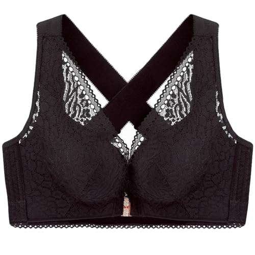 BH mit Spitze für Damen FreeCross-Back Comfort Wireless Front Verschluss in Übergrößen-BH von SCOCCA