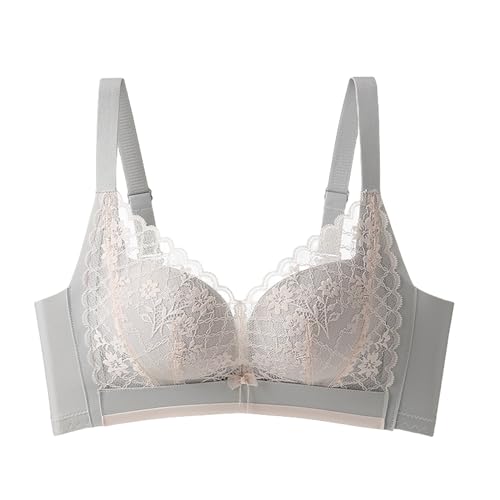 Drahtlose BHS für Damen Atmungsaktive Lift-Brüste Anti-Sag-Unterwäsche Damenspitze Oversized Push Up Dessous Sport-BH von SCOCCA