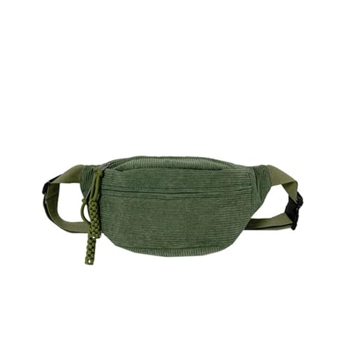 Minimalistische Cord-Brusttaschen für Frauen Tragbare kleine Gürteltasche Leusire Umhängetasche (Grün) von SCOFY FASHION