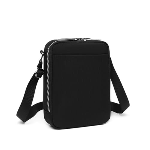 Frauen Cross Body Handytasche, Damen Umhängetaschen Brieftasche Handtaschen wasserdichte Nylon Kleine Reißverschlusstasche Tasche Mit Verstellbarem Gurt (Schwarz) von SCOFY FASHION