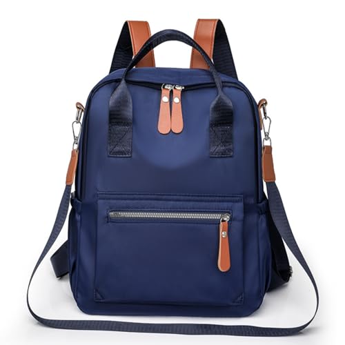 Freizeit Reiserucksack für Frauen Schule Arbeit Minimalistischer Rucksack Mode Taschen (Blau) von SCOFY FASHION