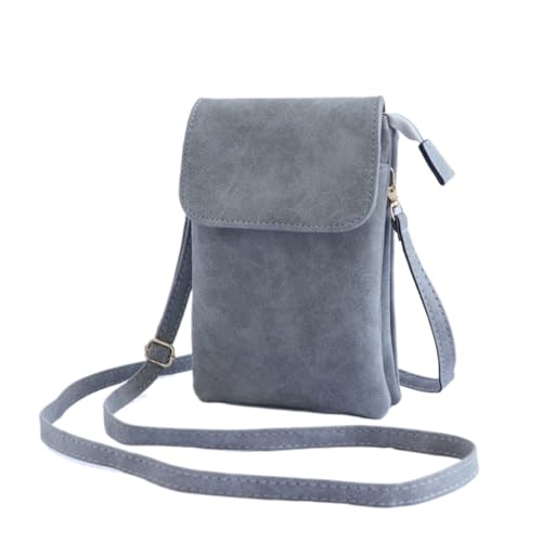 Vintage Mininmalist Crossbody Handytaschen Kleine Handtasche Umhängetaschen Geldbörsen Umhängetasche (Grau) von SCOFY FASHION