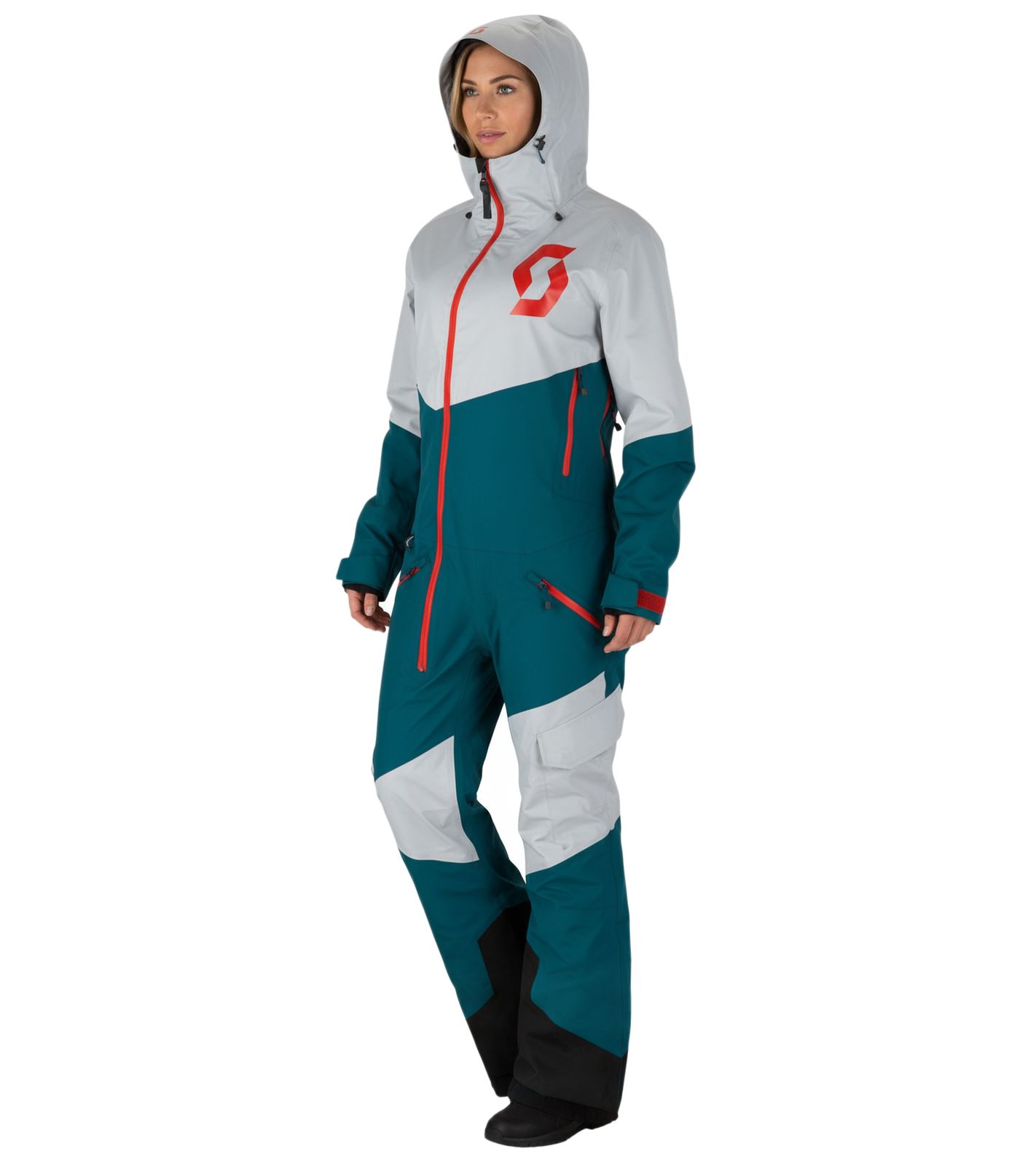 SCOTT Back-X Dryo Damen Winter-/Schneemobil-Einteiler mit atmungsaktives Mesh-Futter Motorfahrten im Schnee Winter-Offroad-Einsatz 274820 6773 Blau/Grau SCOTT Back-X Dryo Damen Winter-/Schneemobil-Einteiler mit atmungsaktives Mesh-Futter Motorfahrten im Schnee Winter-Offroad-Einsatz 274820 6773 Blau/Grau von SCOTT