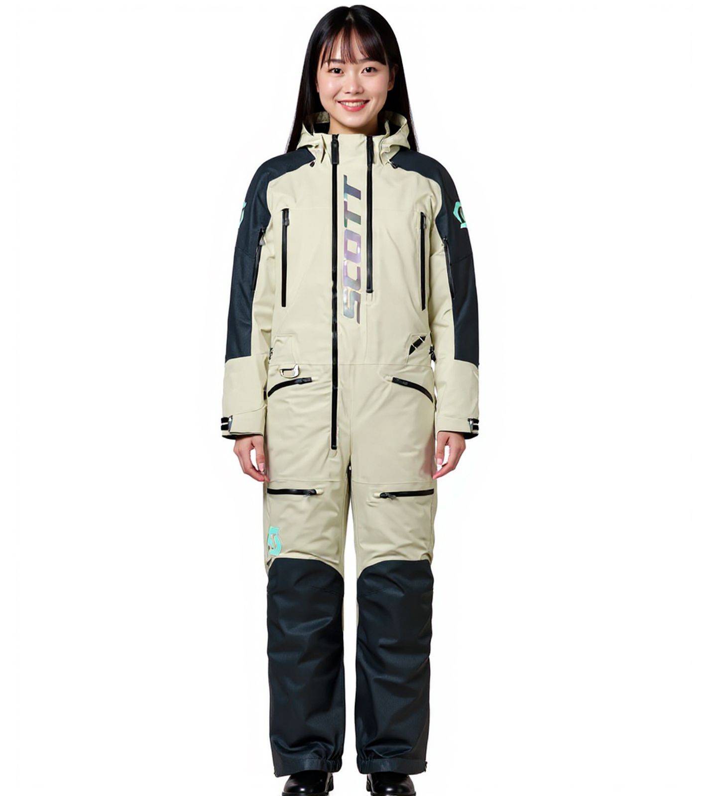 SCOTT DS Flex Dryo Monosuit Damen Winter-/Schneemobil-Einteiler mit DRYOsphere Membran Motorfahrten im Schnee Winter-Offroad-Einsatz 412155 7632 Creme-Weiß/Schwarz SCOTT DS Flex Dryo Monosuit Damen Winter-/Schneemobil-Einteiler mit DRYOsphere Membran Motorfahrten im Schnee Winter-Offroad-Einsatz 412155 7632 Creme-Weiß/Schwarz von SCOTT