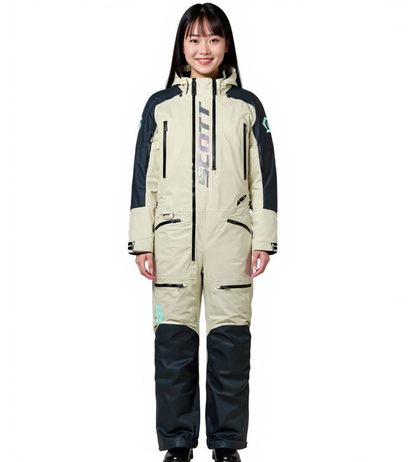 SCOTT DS Flex Dryo Monosuit Damen Winter-/Schneemobil-Einteiler mit DRYOsphere Membran Motorfahrten im Schnee Winter-Offroad-Einsatz 412155 7632 Creme-Weiß/Schwarz SCOTT DS Flex Dryo Monosuit Damen Winter-/Schneemobil-Einteiler mit DRYOsphere Membran Motorfahrten im Schnee Winter-Offroad-Einsatz 412155 7632 Creme-Weiß/Schwarz von SCOTT