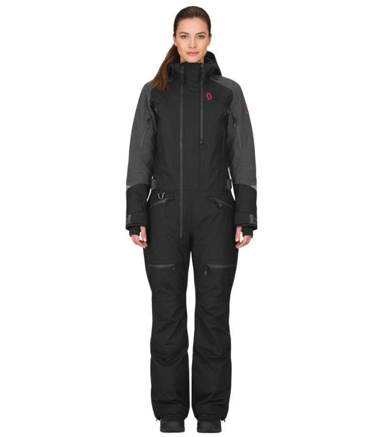 SCOTT DS-I Dryo Monosuit Damen Winter-/Schneemobil-Einteiler mit DRYOsphere 2L-Membran Motorfahrten im Schnee Winter-Offroad-Einsatz 273264 6760 Schwarz/Grau von SCOTT