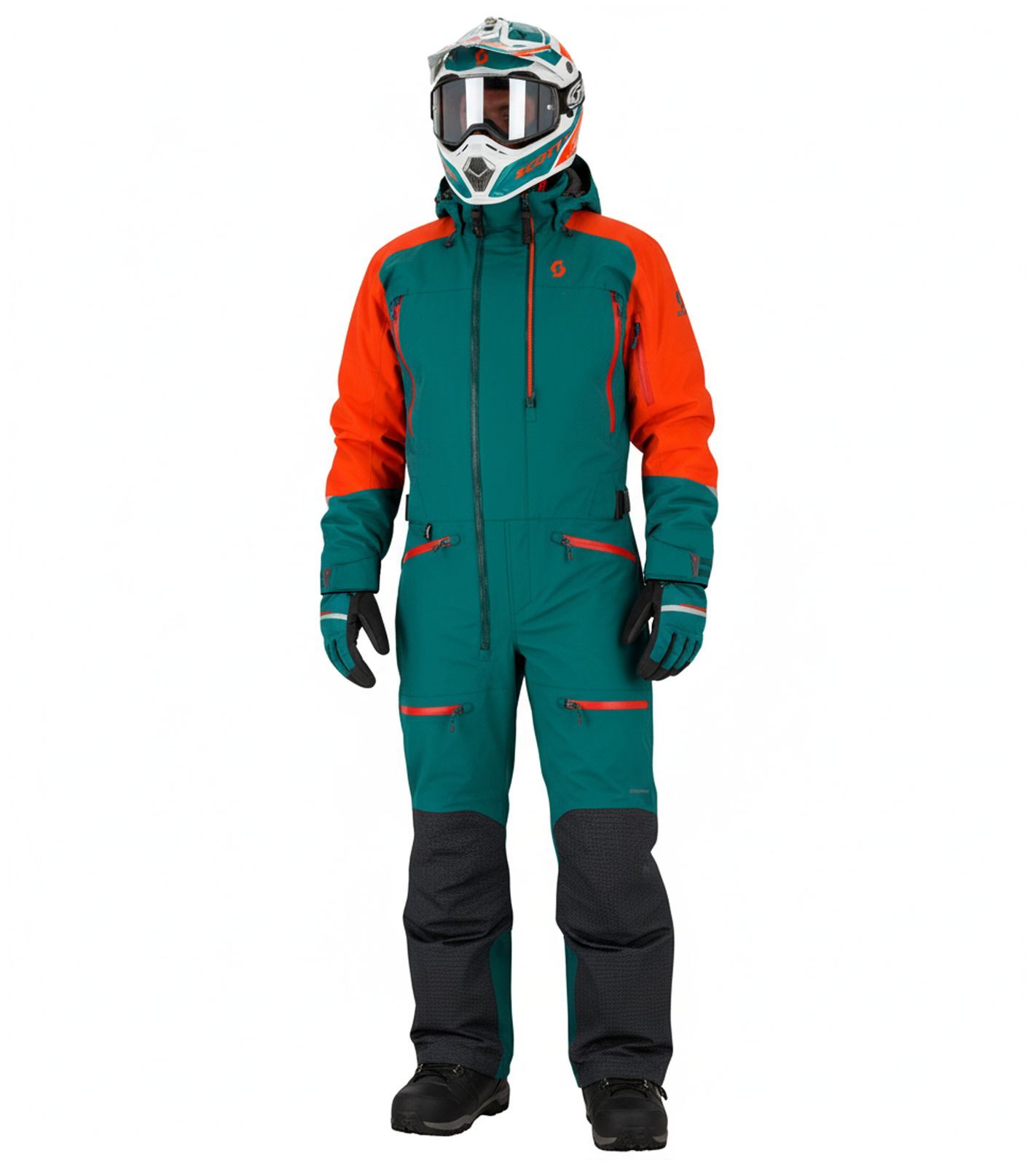 SCOTT DS-I Dryo Monosuit Herren Winter-/Schneemobil-Einteiler mit DRYOsphere Membran Motorfahrten im Schnee Winter-Offroad-Einsatz 273258 6640 Grün/Orange SCOTT DS-I Dryo Monosuit Herren Winter-/Schneemobil-Einteiler mit DRYOsphere Membran Motorfahrten im Schnee Winter-Offroad-Einsatz 273258 6640 Grün/Orange von SCOTT