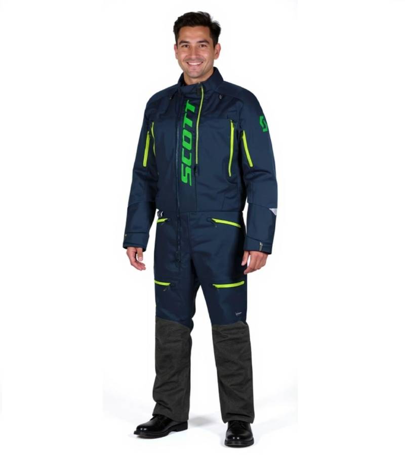 SCOTT DS Shell Dryo Monosuit Herren Moto-Cross Anzug Bike-Anzug mit DRYOsphere Membran 273259 6762 Blau/Grün SCOTT DS Shell Dryo Monosuit Herren Moto-Cross Anzug Bike-Anzug mit DRYOsphere Membran 273259 6762 Blau/Grün von SCOTT