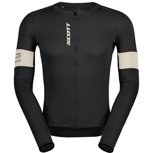 SCOTT Endurance Pro Fahrrad Trikot lang schwarz/weiß 2025: Größe: M (46/48) von SCOTT