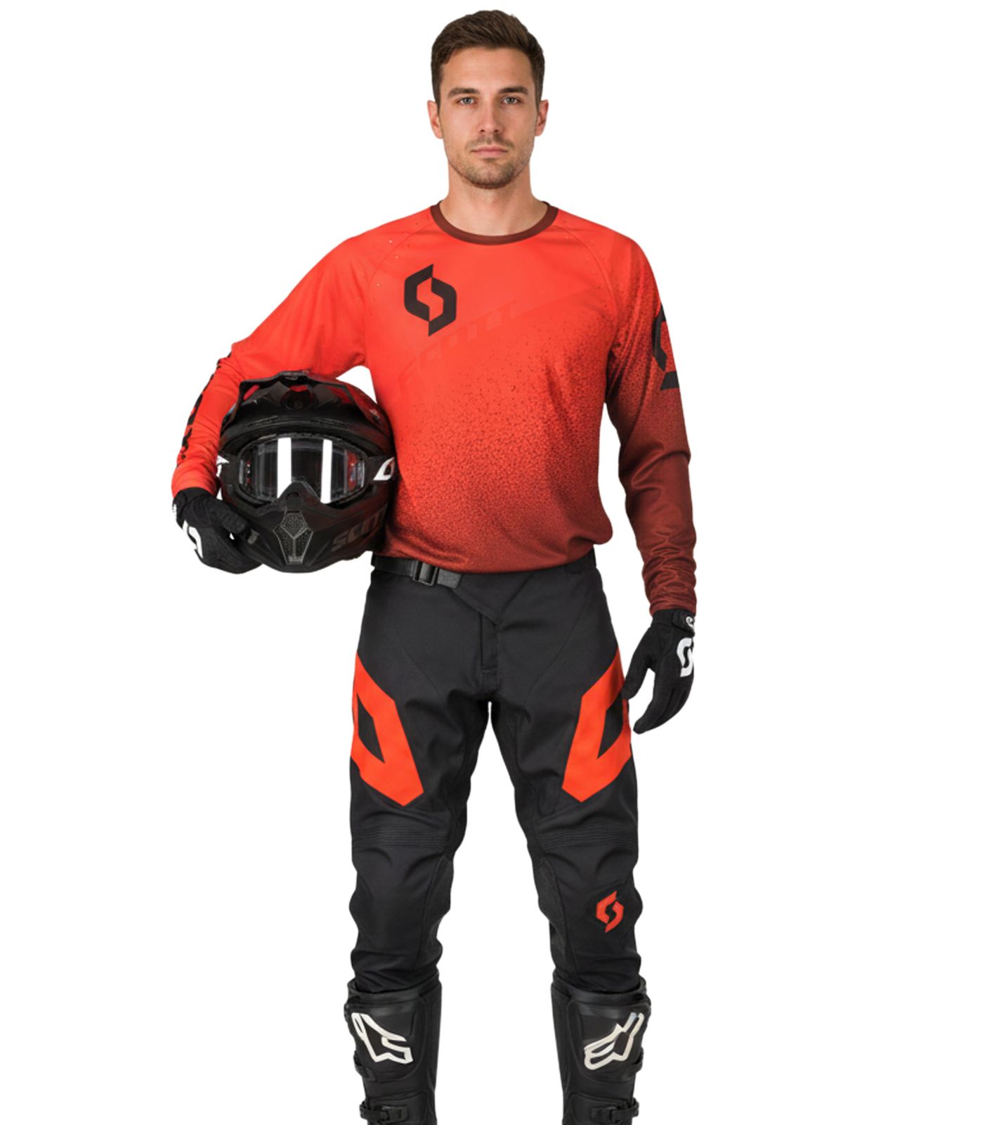 SCOTT Jersey 350 Herren Moto-Cross Trikot langärmliges Bike-Shirt mit Belüftungsöffnungen 285585 1018 Rot SCOTT Jersey 350 Herren Moto-Cross Trikot langärmliges Bike-Shirt mit Belüftungsöffnungen 285585 1018 Rot von SCOTT