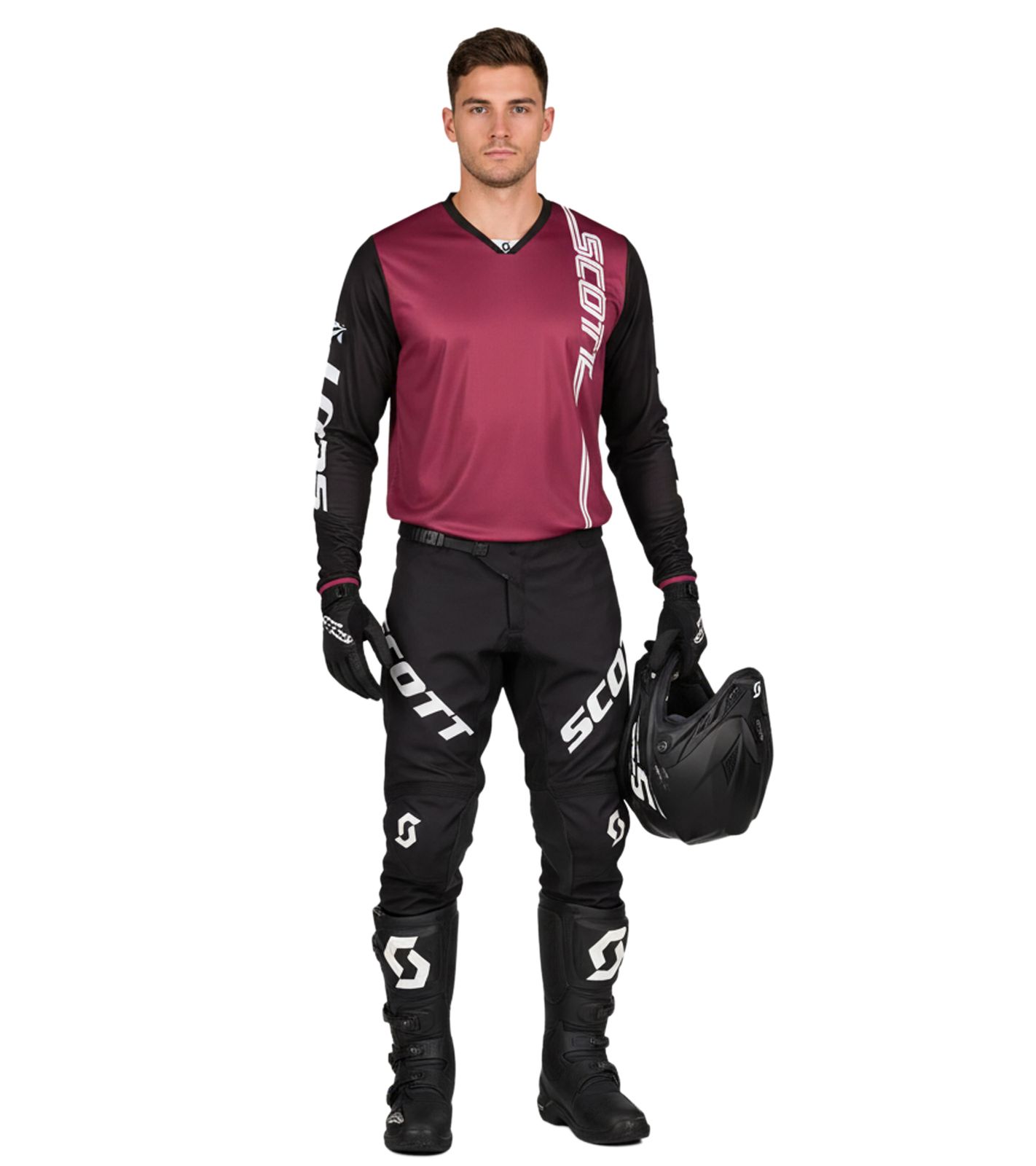 SCOTT Jersey 350 Herren Moto-Cross Trikot langärmliges Bike-Shirt mit gepolsterten Ellenbogen 273271 6426 Dunkelrot/Schwarz SCOTT Jersey 350 Herren Moto-Cross Trikot langärmliges Bike-Shirt mit gepolsterten Ellenbogen 273271 6426 Dunkelrot/Schwarz von SCOTT