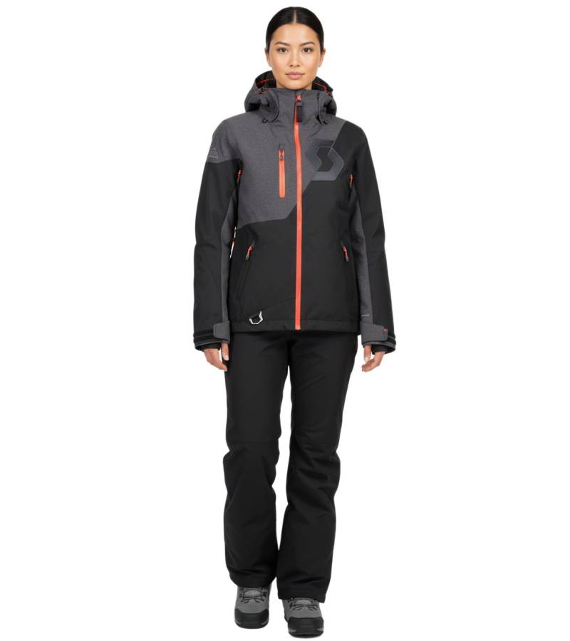 SCOTT Move Dryo Damen Ski-Jacke Schneemobil-Jacke wind- und wasserdichte Ski-Jacke mit DRYOsphere-Membran 273265 6373 Schwarz/Grau von SCOTT