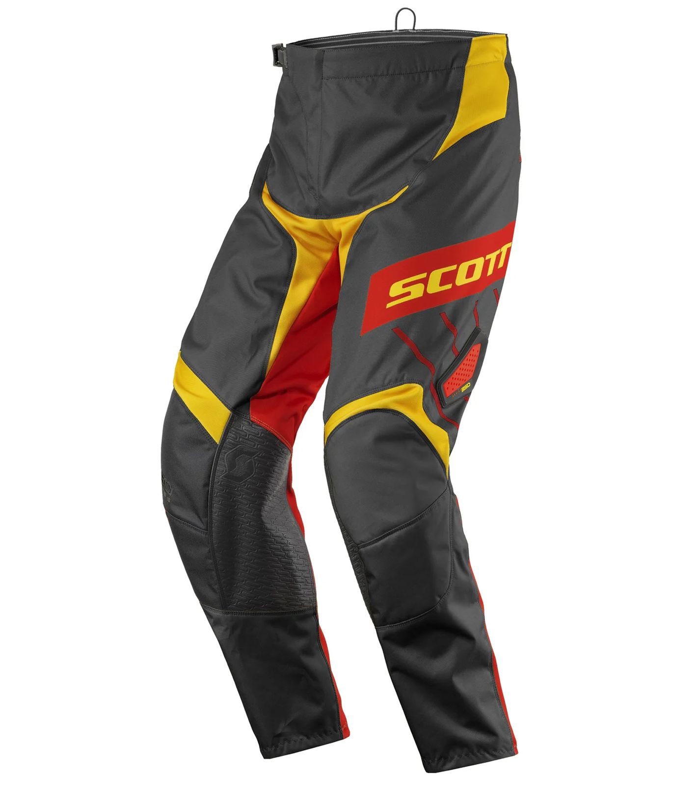 SCOTT Pant 350 Herren Moto-Cross Hose Motorsport-Kleidung mit Unterschenkel-Manschette 246911 1040 Schwarz/Orange/Gelb von SCOTT