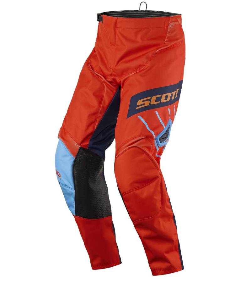 SCOTT Pant 350 Herren Moto-Cross Hose Motorsport-Kleidung mit Unterschenkel-Manschette 246911 1454 Orange/Blau von SCOTT