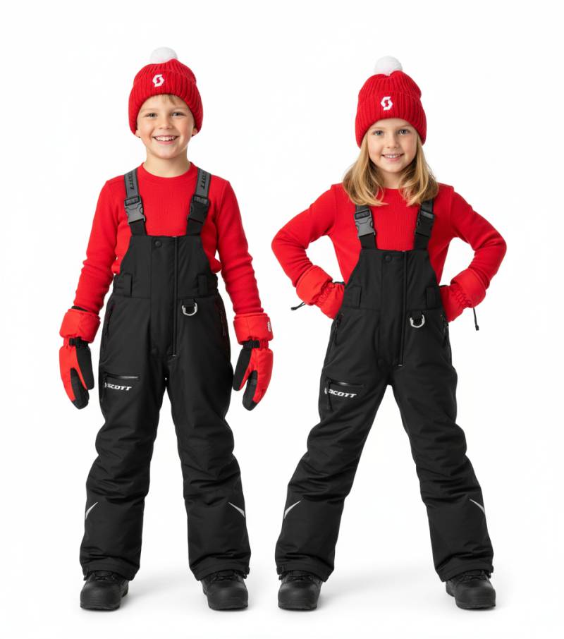 SCOTT Pant Intake Kinder Moto-Cross Hose Motorsport-Kleidung Schneemobil-Hose 231039 0001 Schwarz/Grau von SCOTT