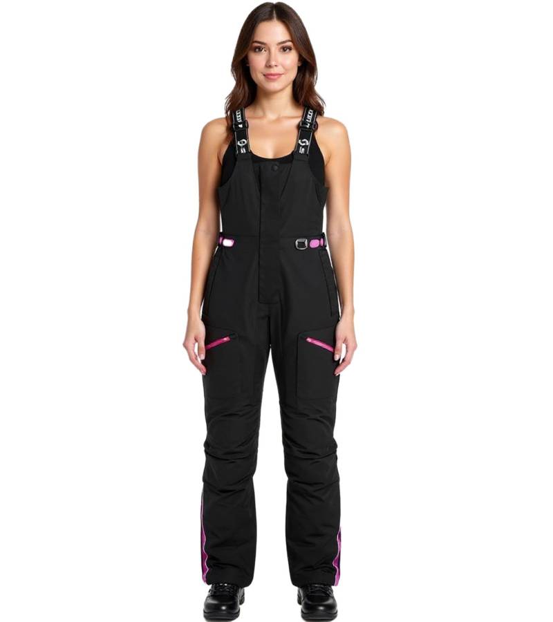 SCOTT Sapphire TP Damen Moto-Cross Latz-Hose Motorsport-Kleidung mit DRYOsphere-Membran 224564 1254 Schwarz/Pink von SCOTT