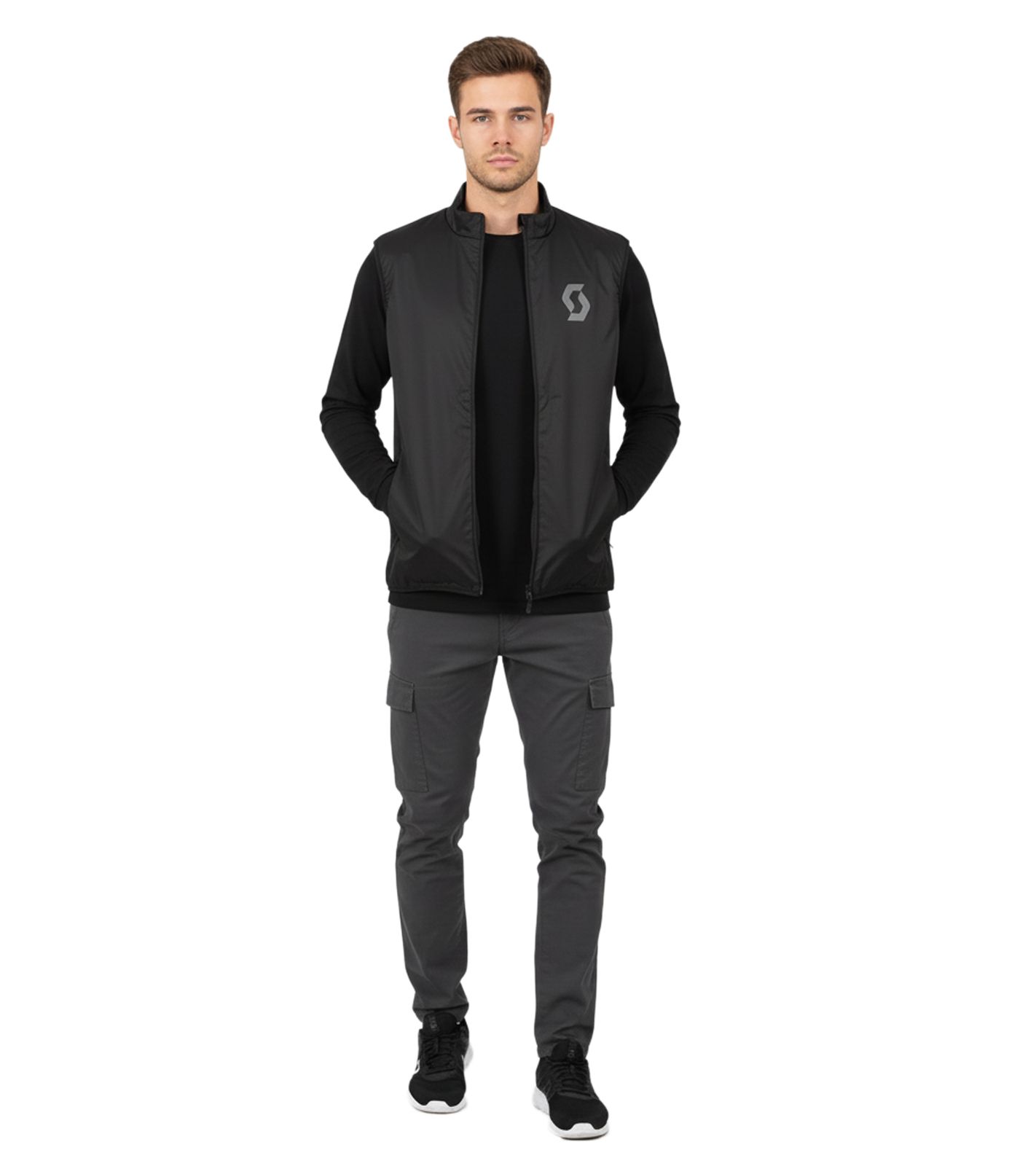 SCOTT Scott X-plore Herren Moto-Cross Weste Bike-Weste aus windabweisendem Material 285593 1001 Schwarz von SCOTT