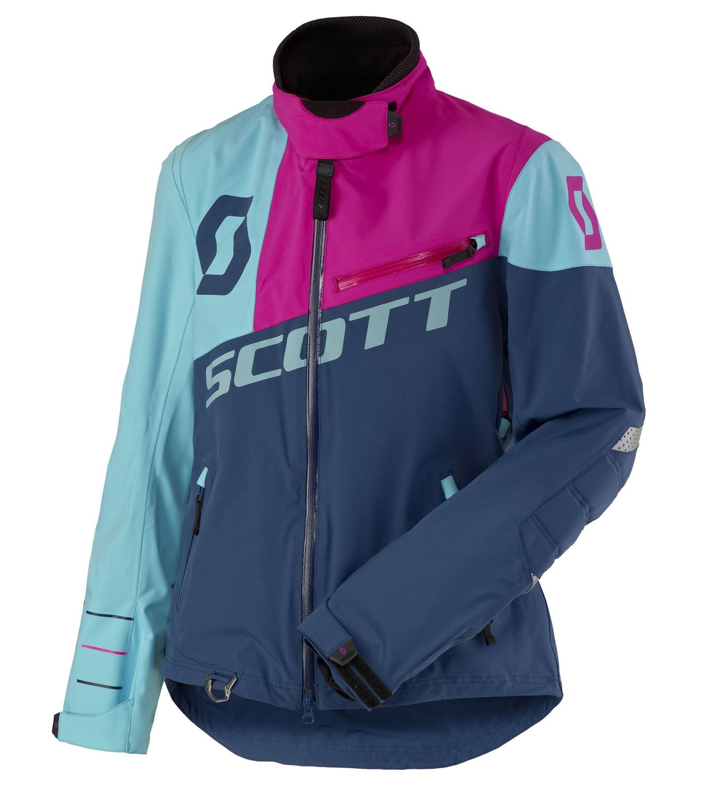 SCOTT Shell Pro Damen Moto-Cross Jacke Bike-Jacke mit Dryosphere Membran Softshell-Jacke 245005 5340 Pink/Blau von SCOTT