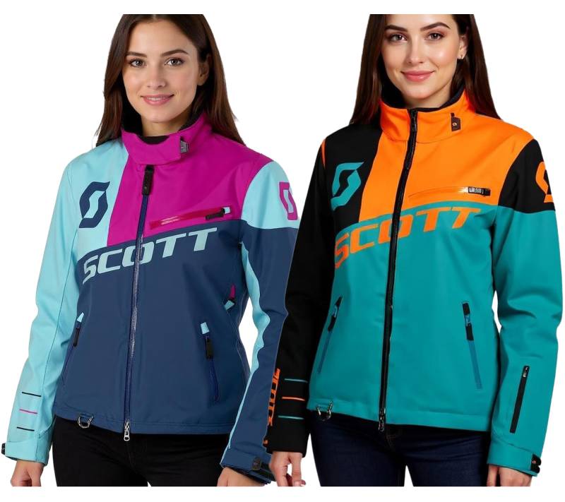 SCOTT Shell Pro Damen Moto-Cross Jacke Bike-Jacke mit Dryosphere Membran Softshell-Jacke 245005 Blau/Orange oder Pink/Blau von SCOTT