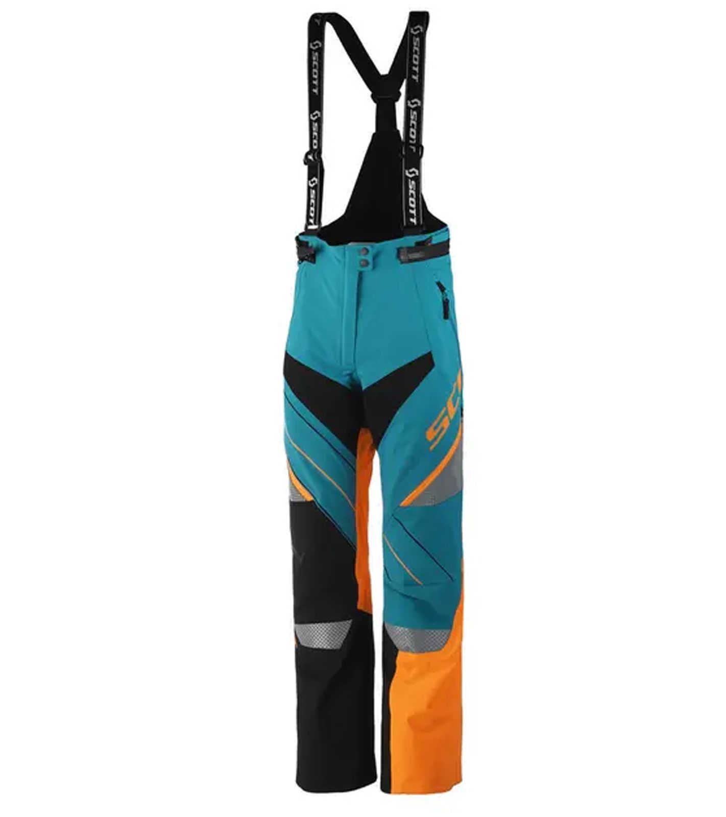 SCOTT Shell Pro Damen Moto-Cross Latz-Hose Motorsport-Kleidung wasserdichte Softshell-Hose 245006 5735 Blau/Orange von SCOTT