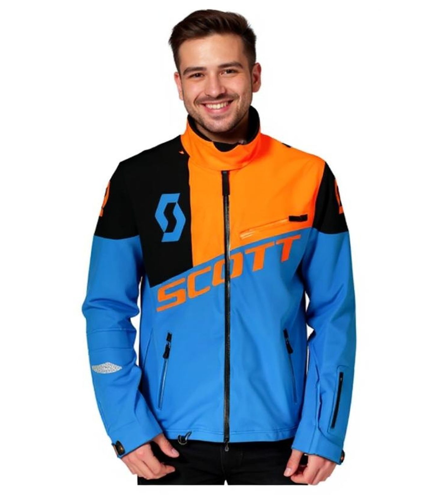 SCOTT Shell Pro Herren Moto-Cross Jacke Bike-Jacke mit Dryosphere Membran Softshell-Jacke 245000 5726 Blau/Orange SCOTT Shell Pro Herren Moto-Cross Jacke Bike-Jacke mit Dryosphere Membran Softshell-Jacke 245000 5726 Blau/Orange von SCOTT