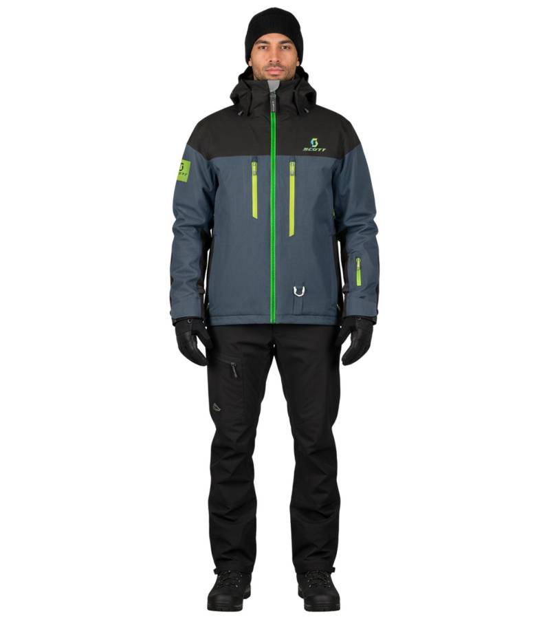 SCOTT Snow Flex Dryo Herren Ski-Jacke mit DUROxpand Technologie Schneemobil-Jacke 10.000 mm Wassersäule 412134 7378 Navy von SCOTT