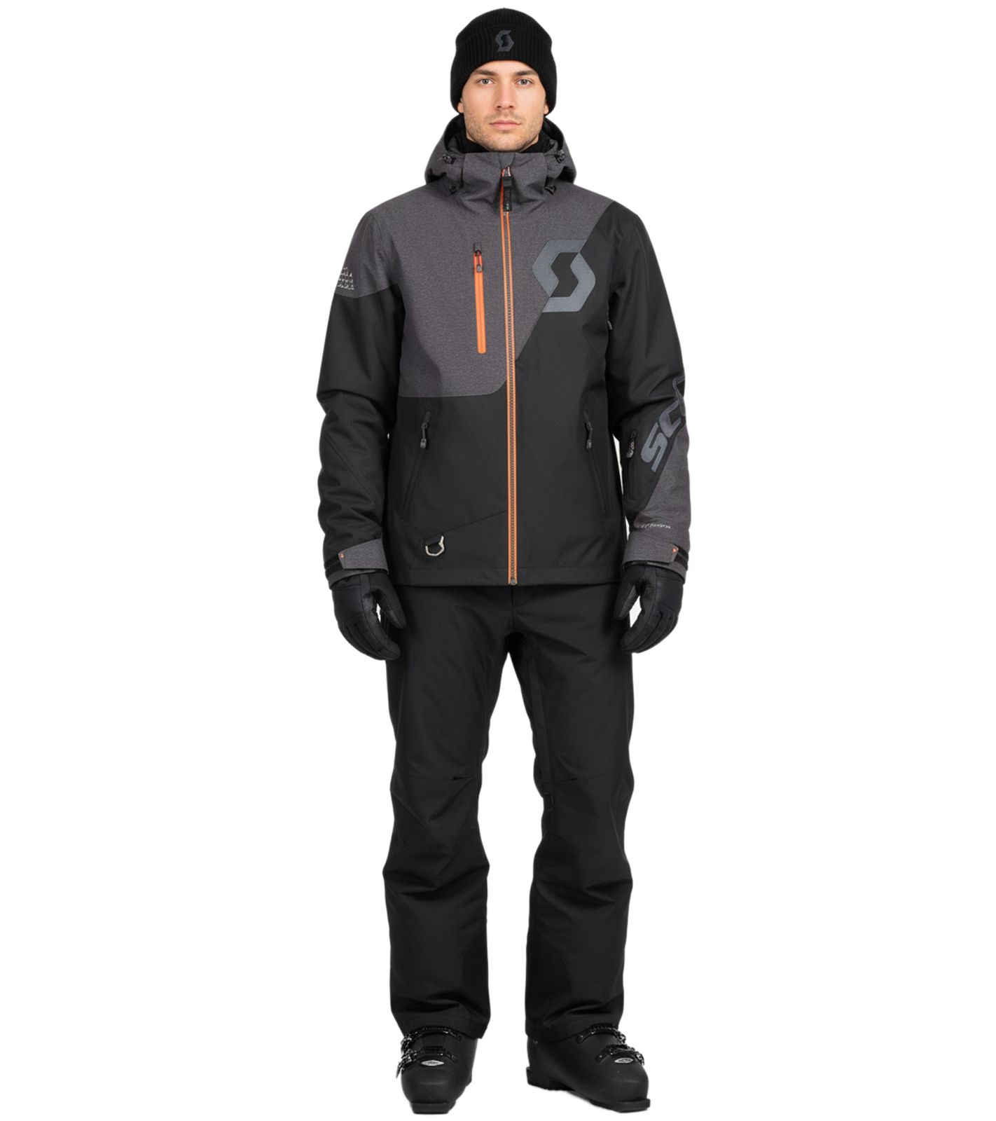 SCOTT XT Move Dryoo Herren Ski-Jacke Schneemobil-Jacke 10.000 mm Wassersäule Snowboard-Jacke 273260 6373 Grau/Schwarz von SCOTT