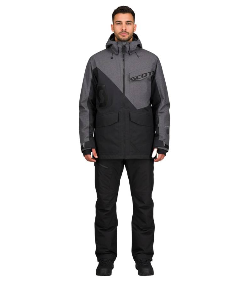 SCOTT XT Shell Dryo Herren Ski-Jacke Schneemobil-Jacke 10.000 mm Wassersäule Snowboard-Jacke 278413 6760 Grau/Schwarz von SCOTT
