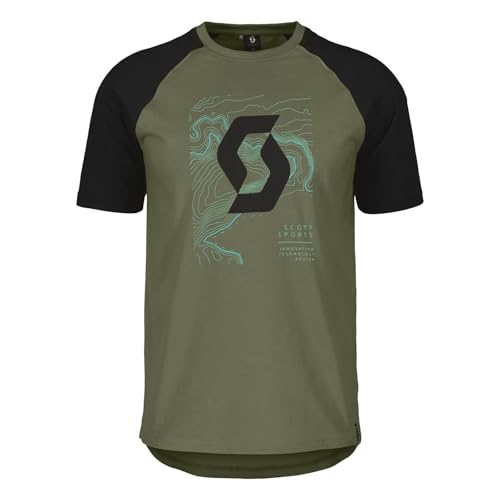 Scott Icon Raglan Freizeit T-Shirt hay grün 2025: Größe: M (46/48) von SCOTT