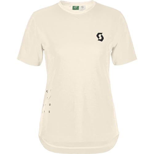 Scott Trail Vertic DRI Damen DH Fahrrad Trikot kurz Cotton weiß 2025: Größe: S (36/38) von SCOTT