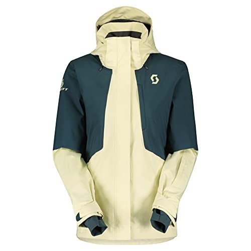 Scott W Ultimate Dryo 10 Jacket Colorblock-Gelb-Grün - Daunen Warme wasserdichte Damen All-Mountain Skijacke, Größe L - von SCOTT