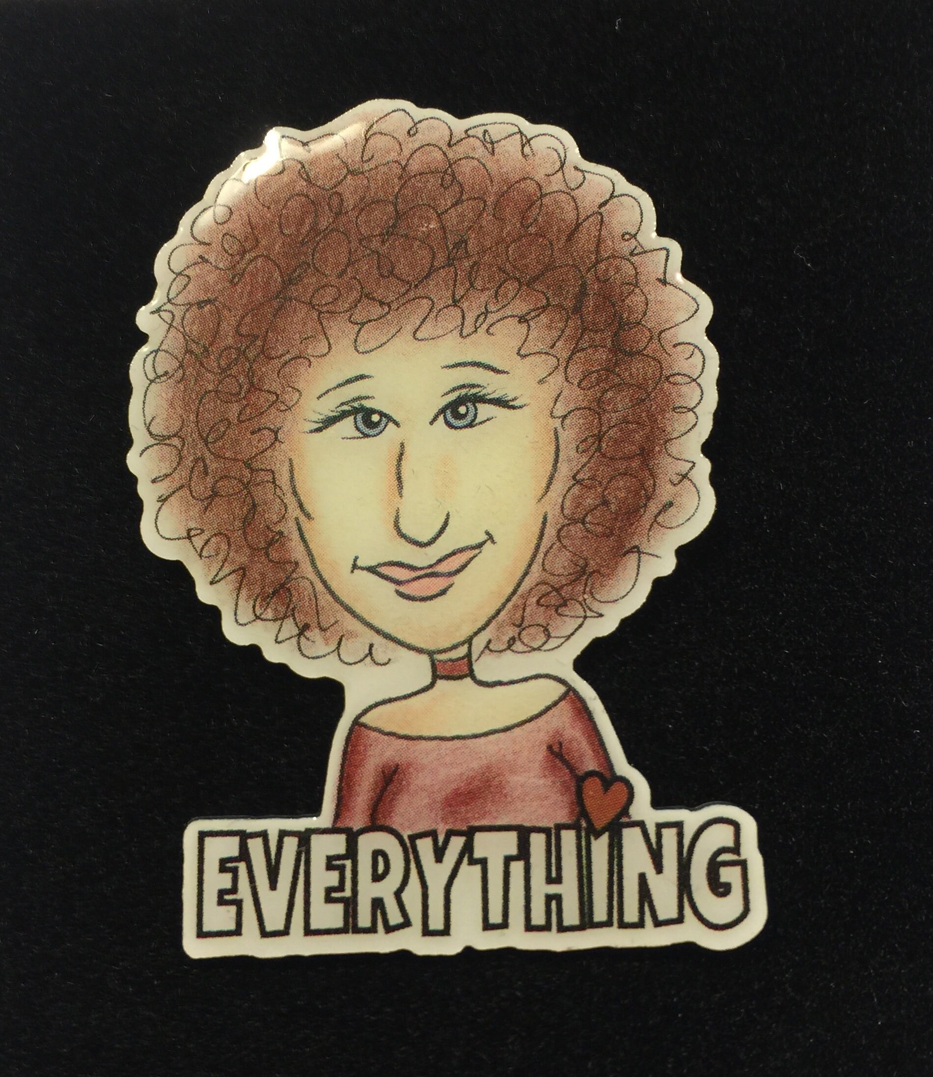 Alles, Anstecknadel, Mit Doppelstift-Unterlage von SCOTTCLARKEATETSY