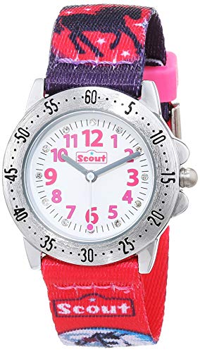 SCOUT Uhren Mädchen Analog Quarz Uhr mit Textilband Armband 1 von Scout