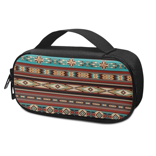 SCRAWLGOD Atzec Insulinkühler mit Tribal-Muster, Reisetasche, isolierter Organizer, tragbare Kühltasche für Insulin-Stift und Medikamente, Diabetiker, klein von SCRAWLGOD