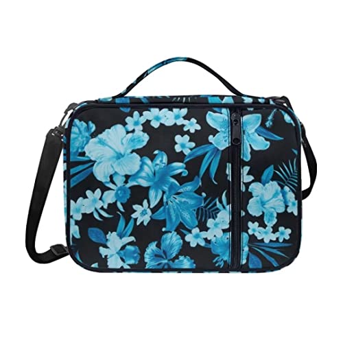 SCRAWLGOD Bibelhüllen für Damen, Blumenmuster, mittlere Größe, Bibeltasche, passend für Bücher bis zu 6,1 x 27,9 x 21,6 cm, Reißverschlusstasche | Stiftschlitze | Schultergurt | perfekt für Frauen und Mädchen von SCRAWLGOD