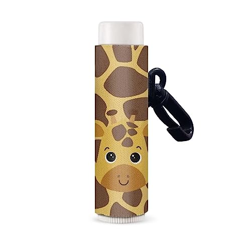 SCRAWLGOD Lippenstift-Organizer, schöner Lippenstift-Schlüsselanhänger, Lippenstift-Etui, Organizer für Reisen, Party, Frauen, Reisezubehör, Niedliche Giraffe, Einheitsgröße von SCRAWLGOD