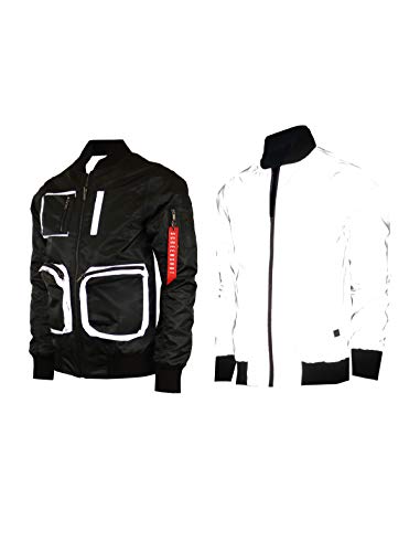 SCREENSHOT Hip-Hop Urban NYC Fashion Bomberjacke – Modern Outdoor Lightweight Streetwear Graffiti Print Zip Up Top - Schwarz - Medium SCREENSHOT Hip-Hop Urban NYC Fashion Bomberjacke – Modern Outdoor Lightweight Streetwear Graffiti Print Zip Up Top - Schwarz - Medium von SCREENSHOT