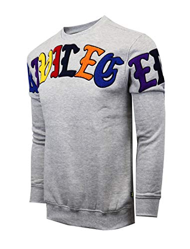 Screenshotbrand Herren Urban Hip Hop Premium Fleece – Pullover Active Urbanwear Street Fashion Crew Neack Sweatshirt - Grau - Small von SCREENSHOT