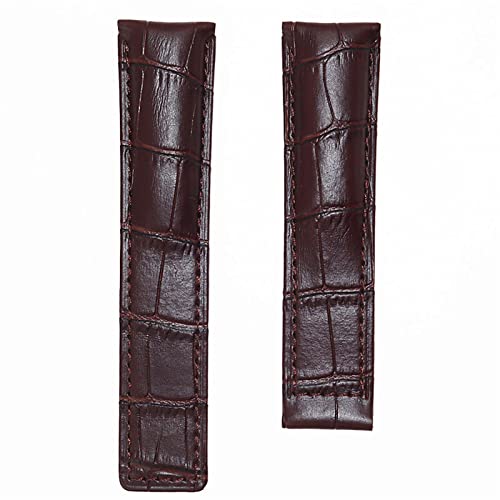 SCRUBY 20/22/24mm Rindsleder Klassisches Armband für TAG HEUER CARRERA Aquaracer MONACO Qualitätsband Weiches Uhrenarmband Handgelenkarmband(Without Clasp-01,24mm) von SCRUBY