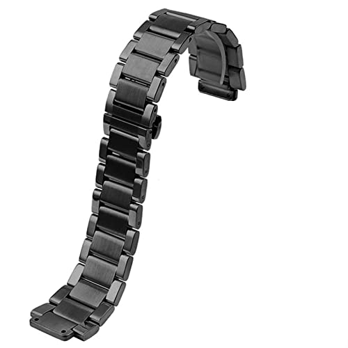 SCRUBY 316L Solid Edelstahl Uhrengurt Für Hublot 27x19mm 23x17 21x13 Soft Watchband Big Bang Uhren Handgelenk Armband Für Männer Frauen(Black,27x19mm) von SCRUBY