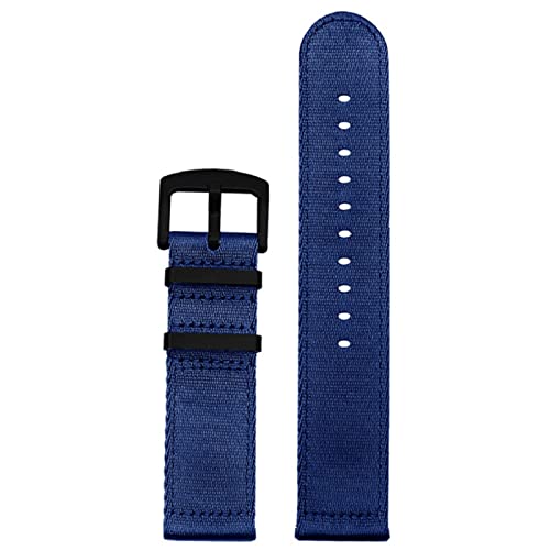 SCRUBY Glattes Nylonriemen 20 22 mm Schnellfreisetzung Herren Armband Armband Watchband(B05,20mm) von SCRUBY