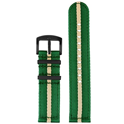 SCRUBY Glattes Nylonriemen 20 22 mm Schnellfreisetzung Herren Armband Armband Watchband(B07,22mm) von SCRUBY